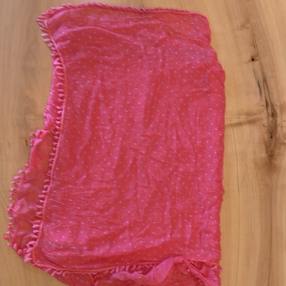 Pink Polka Dot Scarf - Picture 4 of 4